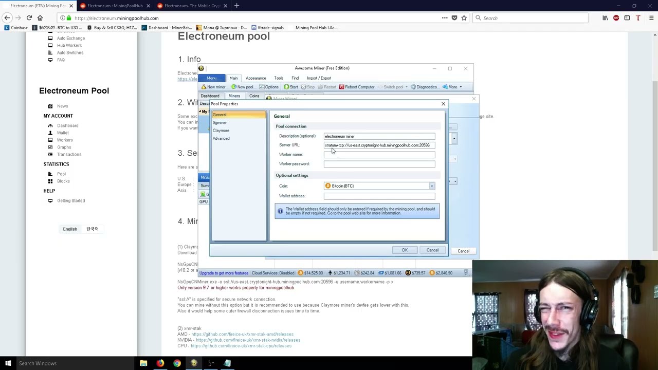 How To CPU Mine With Awesome Miner 