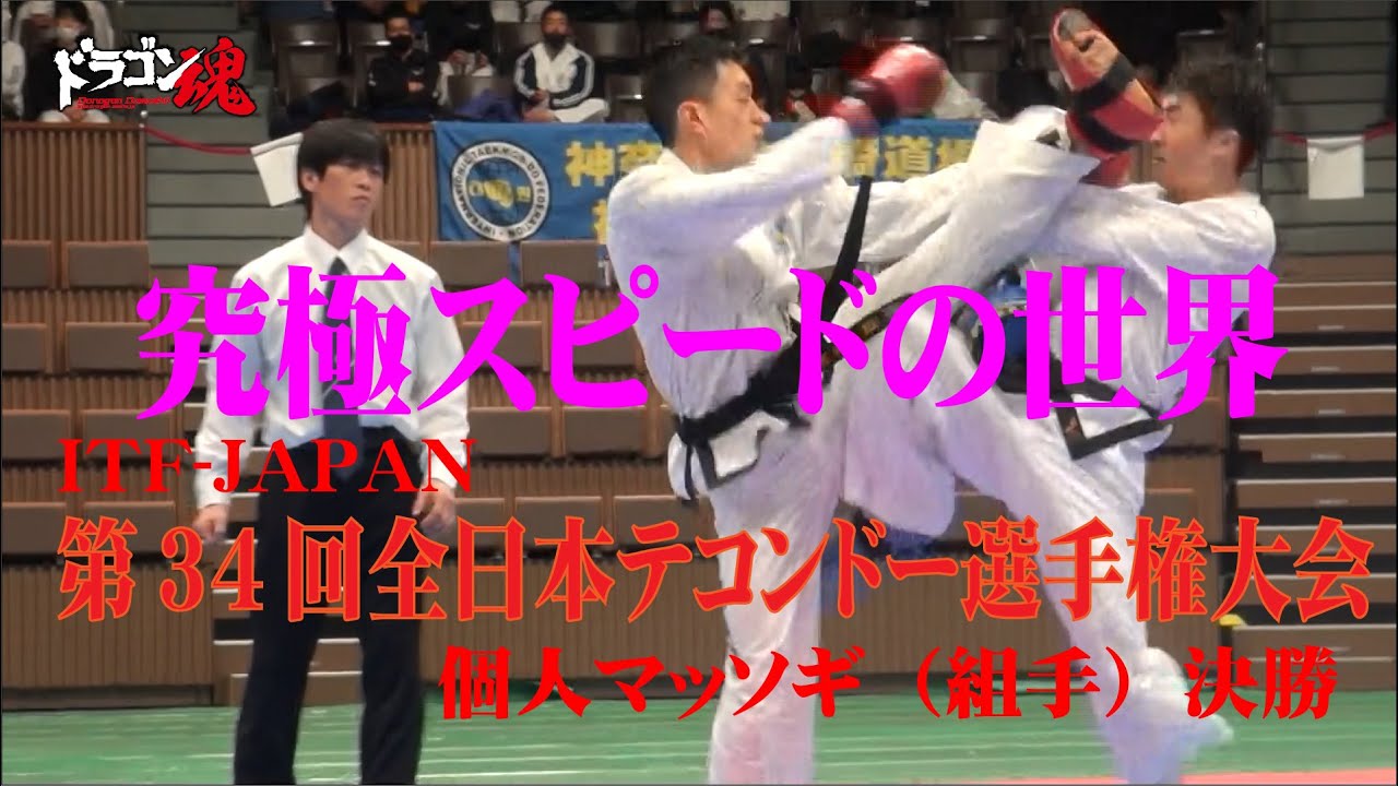 第34回全日本テコンドー選手権大会　個人マッソギ（組手）決勝