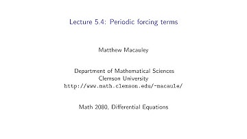 Differential Equations, Lecture 5.4: Laplace transforms of periodic functions