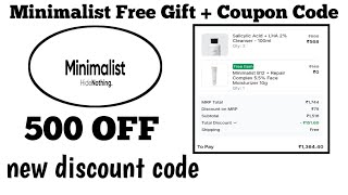 Minimalist Free Gift + Coupon Code || minimalist coupon code