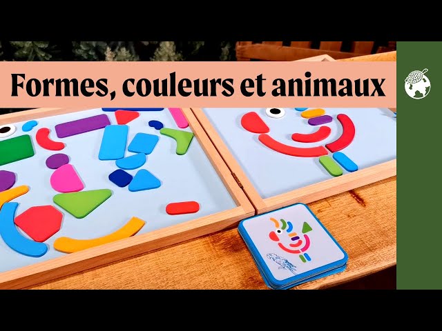 Tableau magnétique géoformes animaux