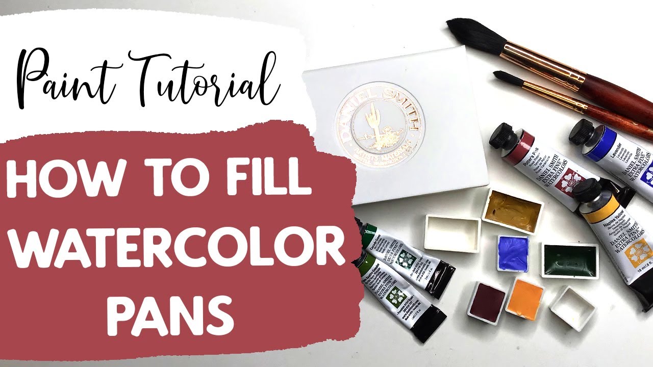 How to Fill Watercolor Pans & Palette's Using Tube Paints and Save Money! 