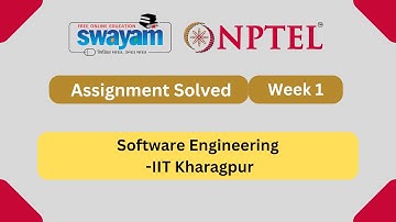Software Engineering Week 1 || NPTEL ANSWERS || MYSWAYAM || #nptel #nptel2024 #myswayam