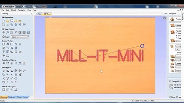 Mill-it-Mini CNC milling machine Cut2D CAD CAM full DEMO