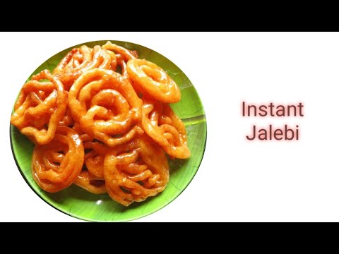 Jalebi / Instant Jalebi Recipe In Telugu