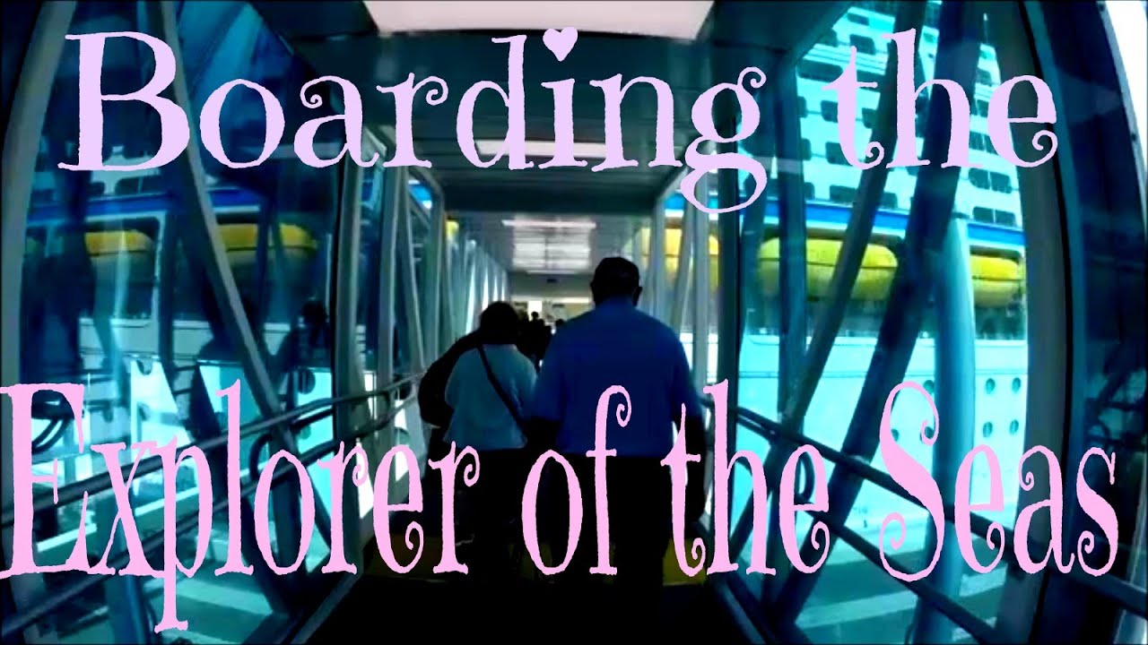 Boarding Explorer of the Seas, Port Canaveral Terminal 1