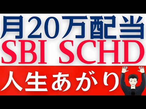 【SBI・SCHD】月２０万円の配当金！毎月いくら投資すれば ...