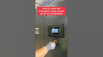 How to reset the emergency stop button on an Atlas Copco Mk5 Touch controller #engineering #engineer