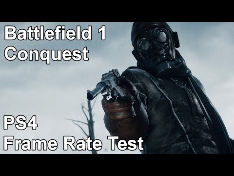 Battlefield 1 Conquest PS4 Frame Rate Test