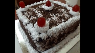 Eggless Black forest cake | No maida | No whitesugar