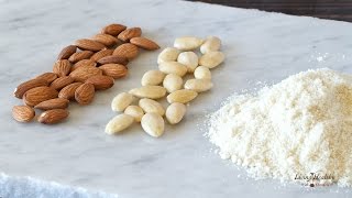 How to blanch almonds and make almond flour