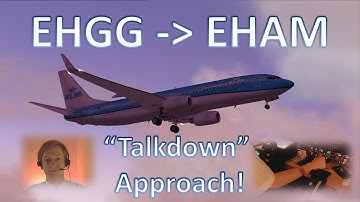 ✈️👨‍✈️ VATSIM: SRA "Talkdown" Approach! Groningen to Amsterdam - FULL ATC!
