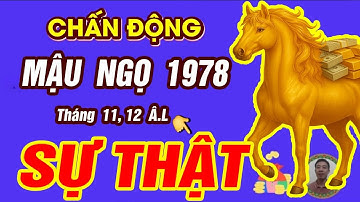 Sự Thật tử vi tháng 11 và Tháng 12 âm lịch 2025 Tuổi MẬU NGỌ 1978 BÃO LỘC TRÀN VỀ GIÀU HƠN TỶ PHÚ