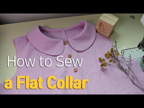 플랫 칼라만들기 원피스 플랫칼라 만들기 - How to Sew a Flat Collar