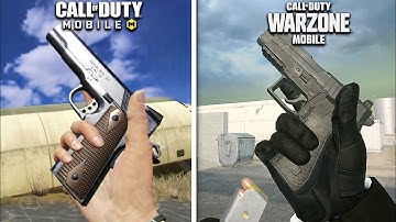 Call Of Duty Mobile Vs Warzone Mobile - Weapon Sound & Inspect Animation Comparison