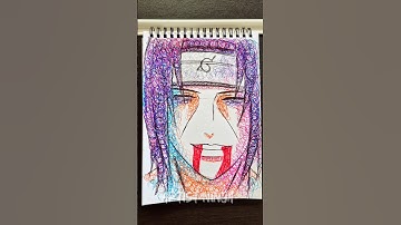 How To Draw Itachi Uchiha From Naruto | #shorts #itachiuchiha #animeart #anime