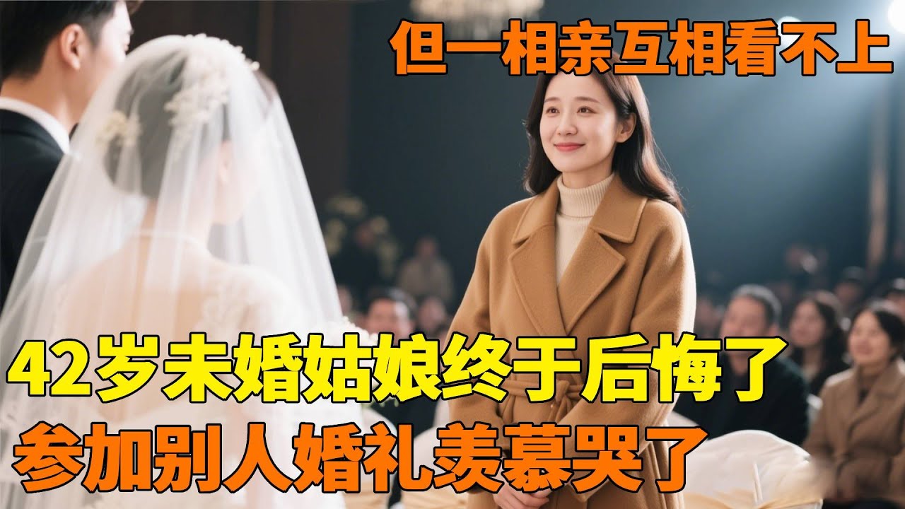 42岁未婚姑娘终于后悔了，参加别人的婚礼羡慕哭了，但是一相亲互相看不上！在纠结菜都凉了！