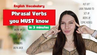 Mastering PHRASAL VERBS in 3 MINUTES! | ENGLISH VOCABULARY