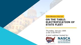 Electrification of State Fleet Webinar Recording