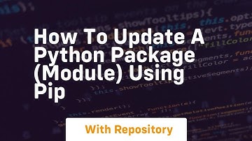 How to update a python package module using pip