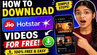 How To Download JioHotstar Videos For FREE 😱 | Easy Trick | How To Download JioHotstar Videos For...