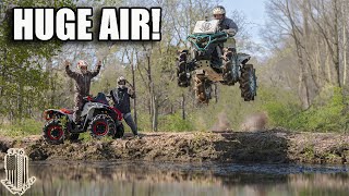 Jumping My CanAm Renegade Into A Pond!! *INSANE*