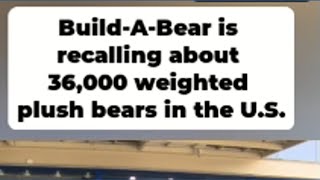 Build a Bear workshop recall