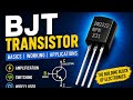 Basics | working | Applications of BJT transistor 🔋 #bjttransistor #education #electronics