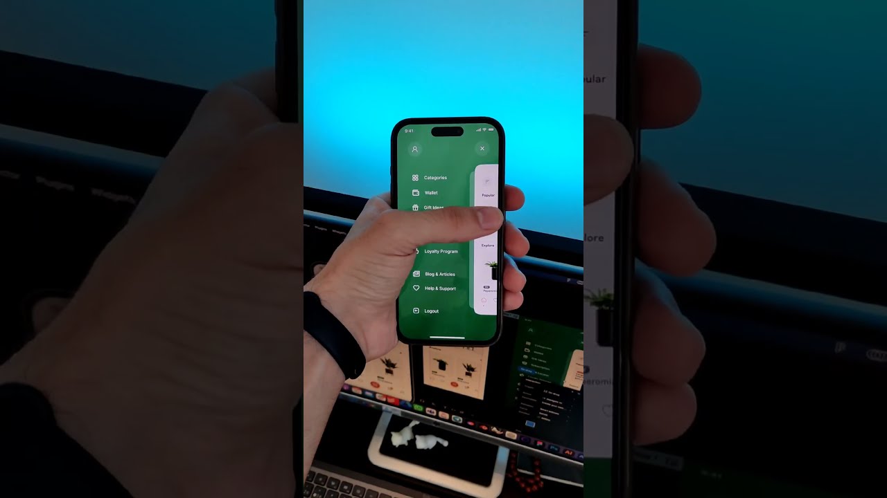 Simple And Smart Slide Menu For Mobile App Using Figma Technology Uidesign