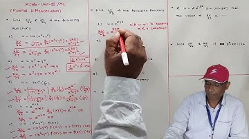 MCQs  Partial differentiation Part 1