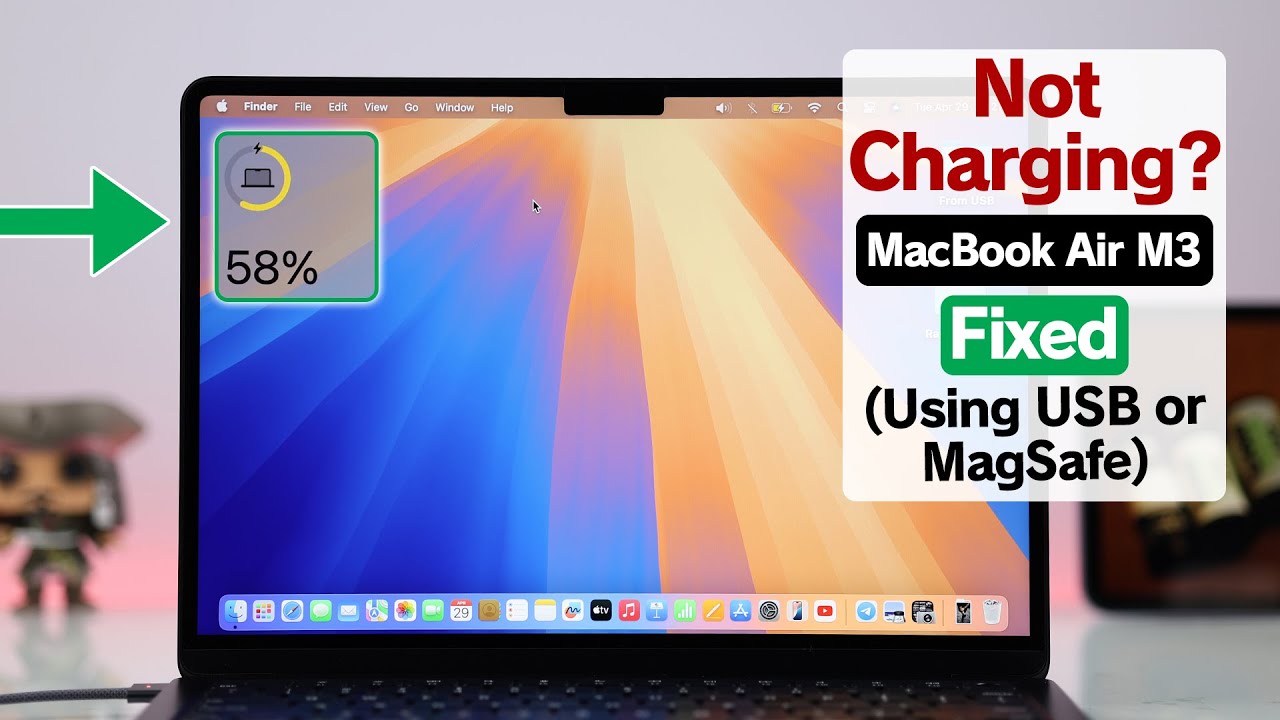 Fix: MacBook Air M3 Not Charging! [MagSafe or Type-C] - YouTube