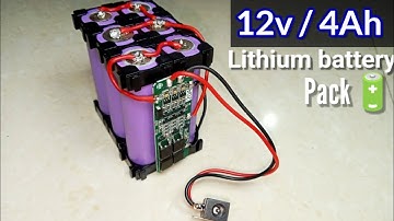 | Using laptop battery🔋make 12v / 4Ah lithium-ion battery pack |