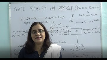 Lecture 31 GATE Problem on Recycle with Multiple Reactions