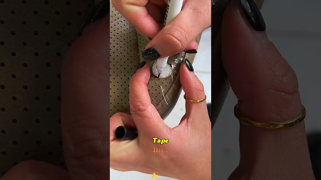 This Simple Leather Repair Skill Can Make Serious MoneyLeather#leatherrepair #carseatrepair #diy