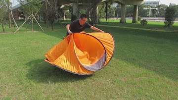 Folding Instruction Video for a 2 Person Pop Up Tent/ 2 Seconds Tent