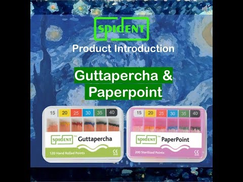 Гутаперчеві штифти Spident Gutta Percha Points Ендодонтичні конусні штифти Спідент для обтурації каналів, видео 1
