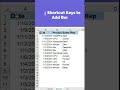 🖊️ Shortcut Keys to Add Borders in Excel | Quick Excel Tips