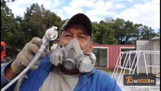 C.N..TR CONTAiNER O PINTOR BAIANO FINALIZANDO O FUNDO DA POLYOLÍMPICA A 1 ACADEMIA DO BRASIL E