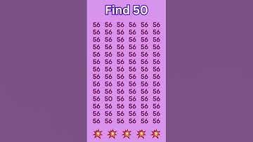 Find 50 -EP#607 #mathpuzzle #brainteaser #iqtest #mathstrics #pahelian #reasoning  #shorts