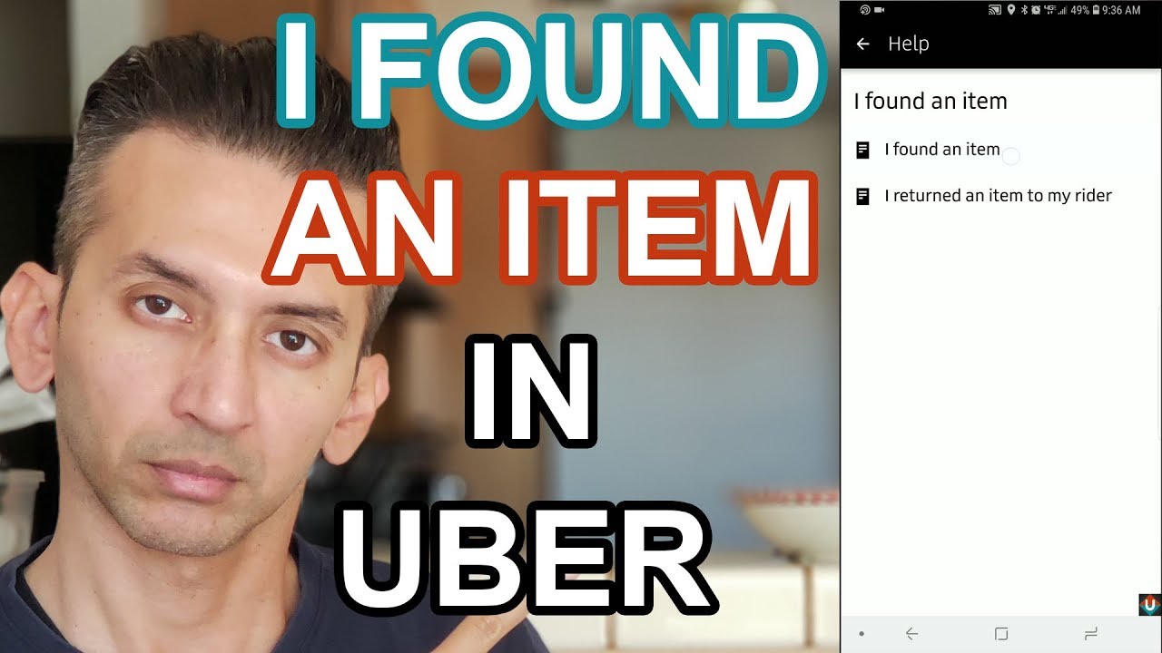 How To Report A Rider's Item Found in Uber