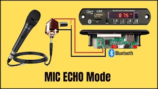 How To Connect MIC IN BLUETOOTH MODULE / Echo MIC / Without Mic Circuit