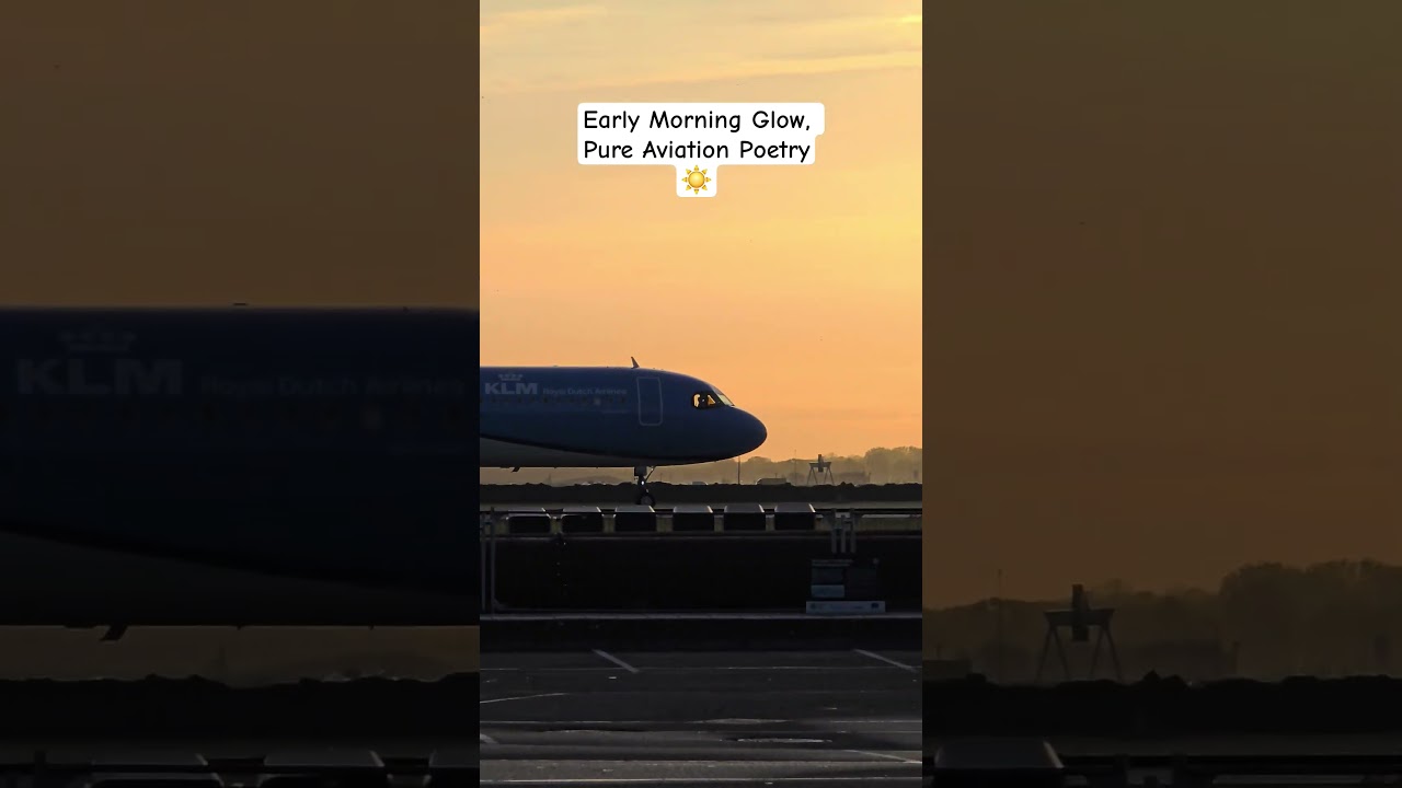 Golden hour aviation hits different 🌅✈️ 