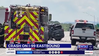 Accident temporarily closes lane on I-99 in Blair County