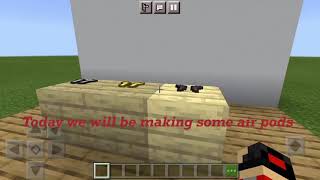 How to make Air Pods in minecraft pe/java/bedroock/beta screenshot 5