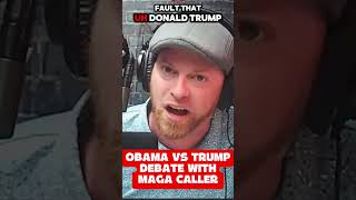 MAGA caller DESRTOYED in Trump vs Obama debate! #maga #trump #obama