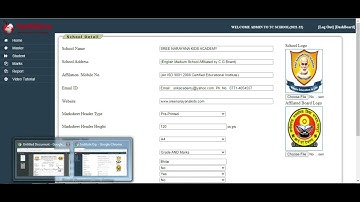 How to set header in Report Card design by Master setting in YES-IM ERP?