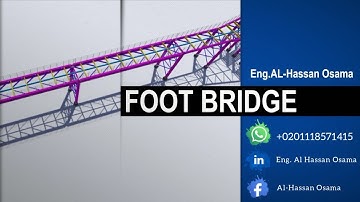Steel Foot Bridge 3D Vedio Animation, using Tekla Structure & Lumion