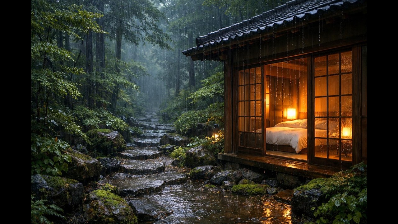 End Insomnia NOW | Heavy Rain Sounds for Sleep