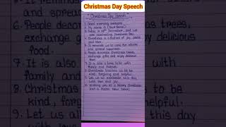 10 Lines Speech On Christmas Day In English Speech On Christmas Day In English