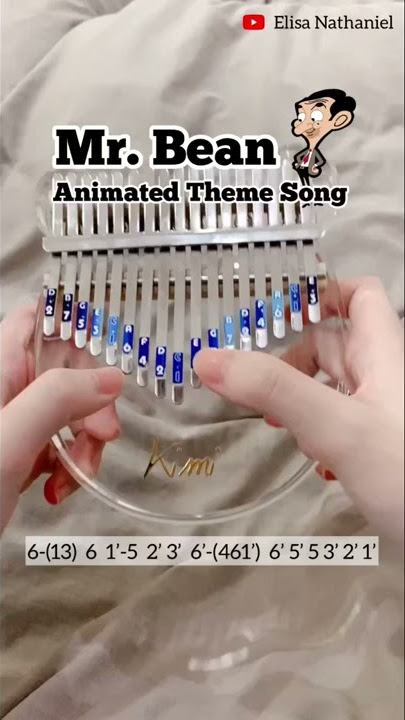 Mr. Bean Animated Theme Song (Kalimba Cover with Tabs) #shorts #mrbean #kalimba